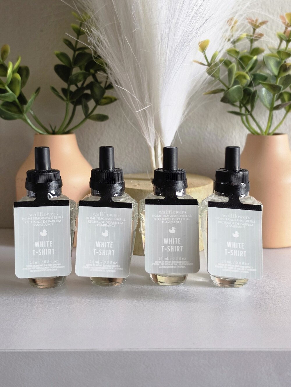 4 White T Shirt Wallflower Refills by Bath & Body Works